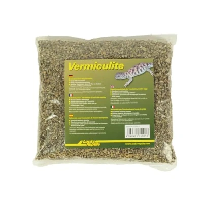 Afbeelding van Lucky Reptile Vermiculite 1 liter broedconcentraat voor reptieleneieren warmte isolerend en vochtregulerend incubatiesubstraat geschikt reptielenkweek als bodembedekking in terraria