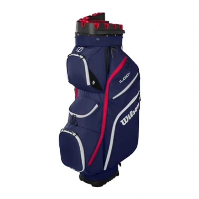 Afbeelding van Wilson Staff I Lock cartbag navy/wit/rood
