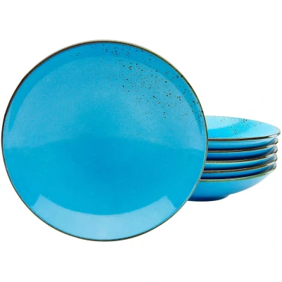 Afbeelding van CreaTable Diep bord Dinerbord nature collection Bordenset voor 6 personen, ø 22 cm, aardewerk, diepe borden (set, stuks)