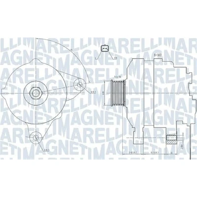 Afbeelding van Magneti Marelli Alternator/Dynamo 063731665010
