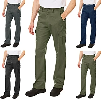 Afbeelding van Lee Cooper Heren 205 vrachtwagen multipocket vrachtwerk en werkkleding broek, kaki, 106 cm taille normale pijpen
