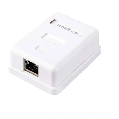Afbeelding van Renkforce Netwerkadapter Opbouw (op muur) CAT 6 1 poort Wit