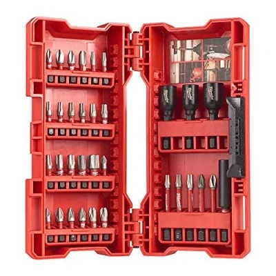 Afbeelding van Milwaukee 4932430905 Shockwave Impact booropzet en moerdraaiset, rood, 33 stuks