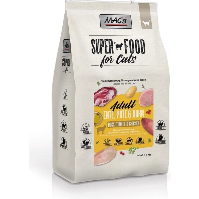 Afbeelding van MAC’s Kattenvoer Droogvoer Eend, Kalkoen en Kip 7kg Kattenbrokken