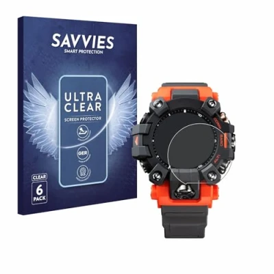Afbeelding van Savvies (6 Stuks) Schermbeschermer voor Casio G Shock GW 9500 Screen Protector Ultra Transparant