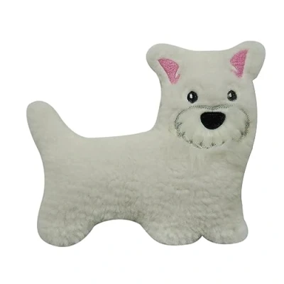 Afbeelding van Warmteknuffel mini west highland terriër hond 20x13 cm magnetronknuffel opwarmknuffel knuffel