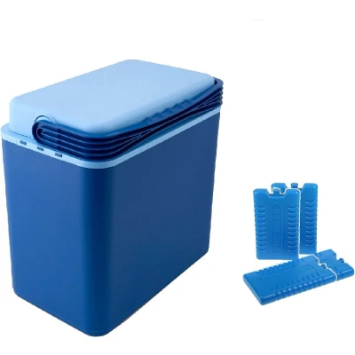 Afbeelding van Koelbox donkerblauw 24 liter 39 x 25 40 cm incl. 4 koelelementen Koelboxen