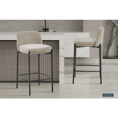 Afbeelding van Barstoel Ella zand H 85 x B 37.5 D 42 cm