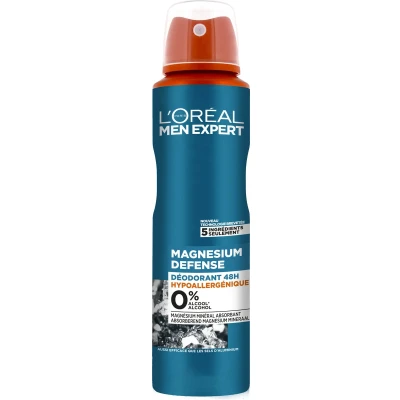 Afbeelding van 3x L&#039;Oréal Men Expert Deodorant Spray Magnesium 150 ml