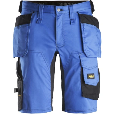 Afbeelding van Allroundwork, Stretch Korte Broek Met Holsterzakken , Kobalt Blauw Zwart (5604), 056