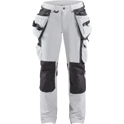 Afbeelding van Blaklader Dames schildersbroek 4 weg stretch 7179 1645 Wit/Donkergrijs D21