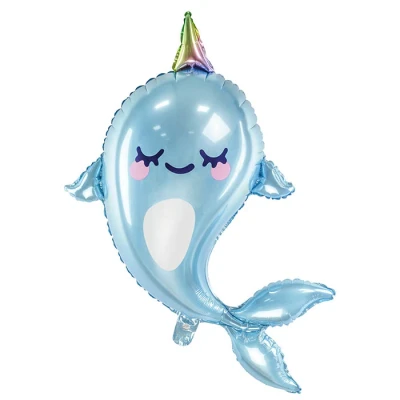 Afbeelding van Super shape folie ballon Narwal 87cm