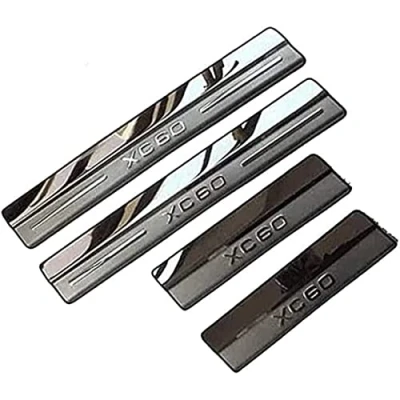 Afbeelding van 4 Stuks Rvs Instaplijsten Protector voor Volvo XC60 2009 2017, Achter Sill Welkom Pedaal Auto Deur Scuff Plate Antislip Guard Accessoires