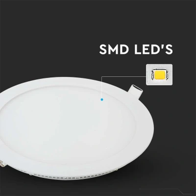 Afbeelding van V TAC VT 2207RD N Ronde LED Mini panelen Premium Serie IP20 Wit 22W 2265 Lumen 4000K
