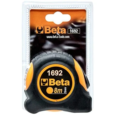 Afbeelding van Beta Rolbandmaten, schokbestendig ABS huis uit bi materiaal, stalen meetlint, precisie klasse II 1692/8 016920058