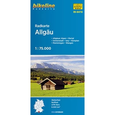 Afbeelding van Radkarten Allgäu cycle map