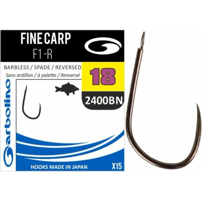 Afbeelding van Garbolino Fine Carp F1 R Spade Barbless (10 pcs) Maat : 10