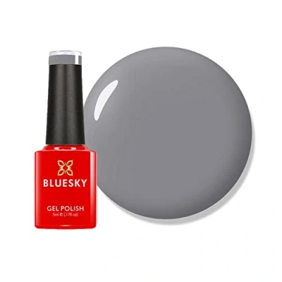 Afbeelding van Bluesky Gel nagellak, middelgrijs, QXG546, duurzaam, splinterbestendig, 5 ml (drogen onder een uv ledlamp)