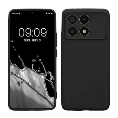 Afbeelding van kwmobile telefoonhoesje geschikt voor Xiaomi Poco F6 Pro 5G Hoesje smartphone Precisie camera uitsnede In zwart