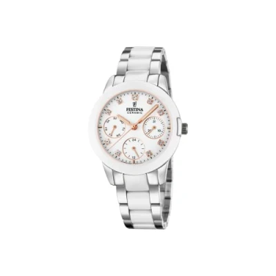 Afbeelding van Festina Dames analoog kwartshorloge met roestvrij stalen armband F20497/1