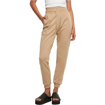 Afbeelding van Urban Classics HIGH Waist Trainingsbroek, Dames, Maat: 4XL, Unionbeige