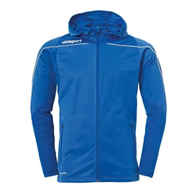 Afbeelding van Uhlsport Stream 22 Trainingsjas Met Capuchon Kind Azuur Blauw Wit Maat 116
