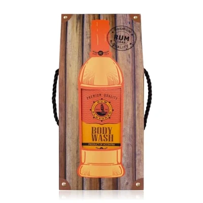 Afbeelding van Accentra Douchegel Rum FLAVOR in fles incl. geschenkdoos look, 400ml, geur: navulbaar, oranje