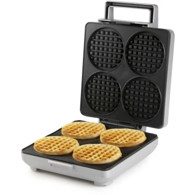Afbeelding van DOMO DO9251W Wafelijzer &#039;Wafflelicious&#039; voor 4 ronde wafels