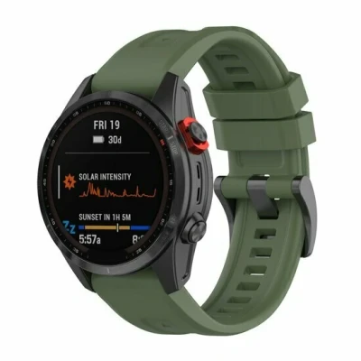 Afbeelding van Siliconen sportbandje Leger groen Garmin Epix Gen 2 / MARQ Quatix 7/6/5