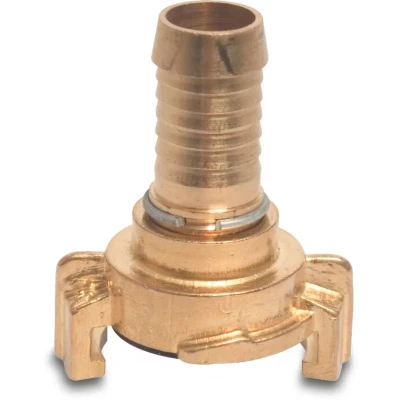 Afbeelding van Mega Snelkoppeling messing 19 mm slangtule NA 40 type draaibaar