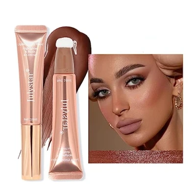 Afbeelding van INTEROOKIE Vloeibare Blush Stick, Hoogglans Flash Matte Finish, Parelmoerglans (06#*10ML)