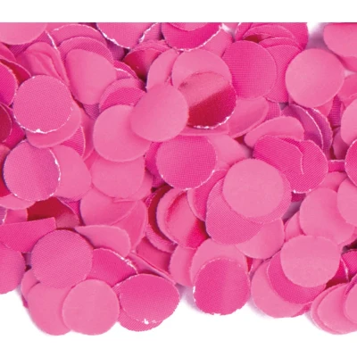 Afbeelding van 3x zakjes van 100 gram party Confetti kleur fuchsia roze