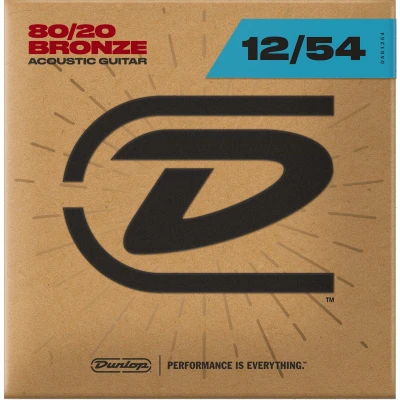 Afbeelding van Dunlop snaren akoestische gitaar 80/20 bronze 12/54