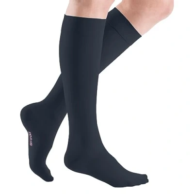 Afbeelding van medi ven elegance CCL2 AD compressiekousen kort (34 38 cm) VI marine