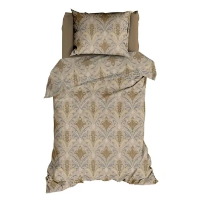Afbeelding van Dekbedovertrek Satin d&#039;Or Belgravia Beige Grijs Satijn 140 x 200 / 220 cm 1 Persoons