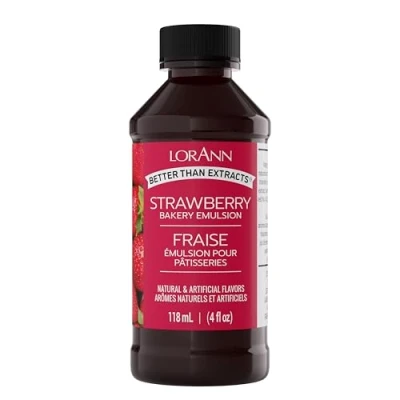 Afbeelding van Lorann Oils Bakery emulsies natuurlijke en kunstmatige smaak 4oz aardbei, andere, meerkleurig