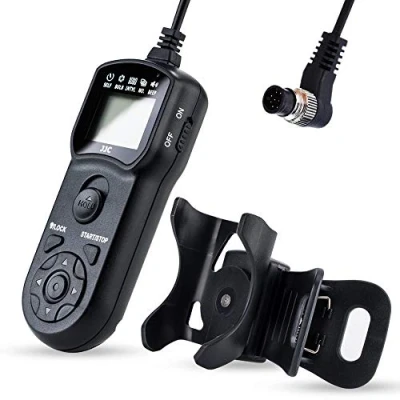 Afbeelding van JJC Multifunctionele Timerafstandsbediening met Statiefhouder Klem voor Nikon Z9 Z8 D850 D810 D800 D700 D500 D5 D4s D4 D3x D3s D300s D300 D200 D3 D2Xs D2x D2H D1 Vervangt MC 30 36