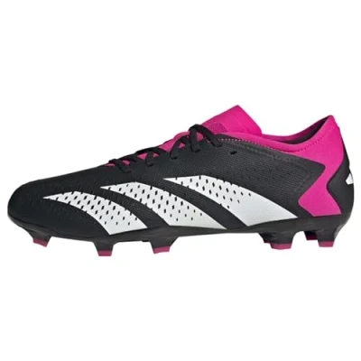 Afbeelding van adidas Performance Predator ACCURACY.3 LOW FG Voetbalschoenen met kunststof noppen core black/cloud white/team shock pink, Heren, Maat: 43 1/3