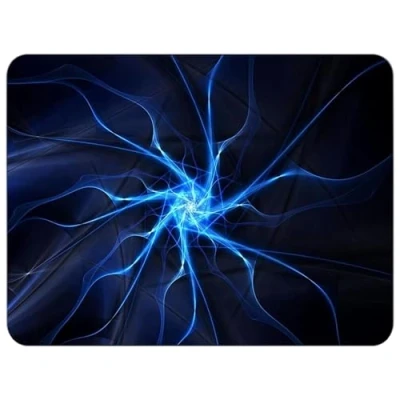 Afbeelding van Silent Monsters Muismat Grootte S (24 x 20 cm), Mouse Pad Design: Bliksem, Laser Besnoeiing Rand, voor Bureau en Gaming, Mousepad Antislip rubberen basis
