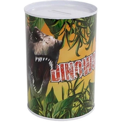 Afbeelding van Basic Dinoworld Metalen Spaarpot 8.5X11.5 Cm