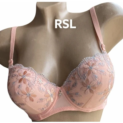 Afbeelding van Bh push up met borduursel 70B/75A roze