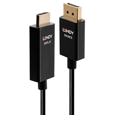 Afbeelding van Lindy 40927 video kabel adapter 3 m DisplayPort HDMI Type A (Standaard) Zwart