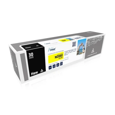 Afbeelding van As15396 Astar Hp 980 Oj Inkt Geel Rebuilt 6600Pagina&#039;s Chip 110Ml