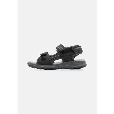 Afbeelding van Superfit Criss Cross Outdoorsandalen voor kinderen, Maat: 34, Black/grey Imitatieleer/ textiel