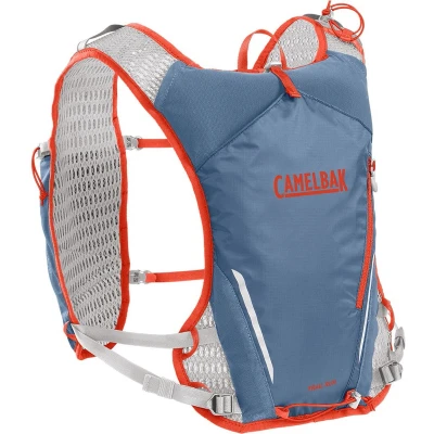Afbeelding van CamelBak Trail Run Vest Drinkrugzak 5 L Reflecterend Ruimte voor 2 Flexibele 500 ml flessen 3D Micro Mesh Hardloopvest Drinkhouder Lichtgewicht Blauw