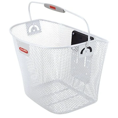 Afbeelding van KLICKfix Fietstas Uni mand, fijnmazig wit stuurmand, 25 x 36 26 cm