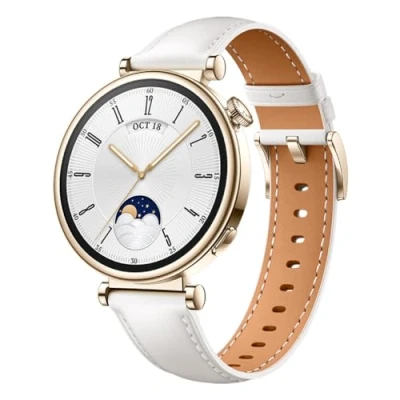 Afbeelding van HUAWEI Watch GT 4 41mm Smartwatch, 7 dagen maximale gebruiksduur batterij, Compatibel met Android en iOS apparaten, Gezondheidsmanagement, SPo2, Mode Nederlandse versie, White
