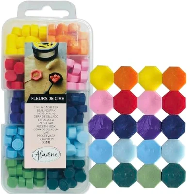 Afbeelding van Aladine Zegelwas Set 10 Kleuren Felle