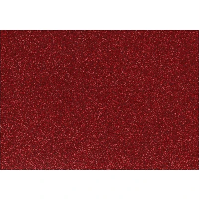Afbeelding van Creativ Company Opstrijkfolie Glitter Rood, A5