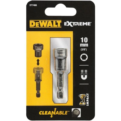 Afbeelding van DeWalt Accessoires Bitdop IMPACT Magnetisch Zeskantdop reinigbaar 10 mm DT7466 QZ